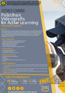 Distance Learning : Pelatihan Videografis for Active Learning
