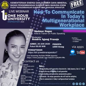 One Hour University - How To Communicate In Today\'s Multigenerational Workplace