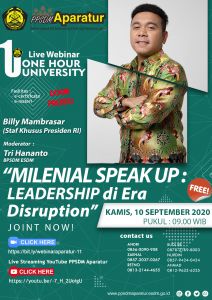 One Hour University - Milenial Speak Up : Leadership di Era Disruption