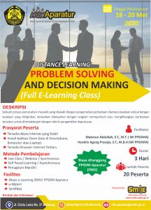 Distance Learning : Problem Solving and Decision Making